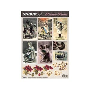 Romantic Pictures 12 - klippeark - A4