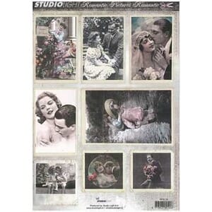 Romantic Pictures - utstanset klippeark