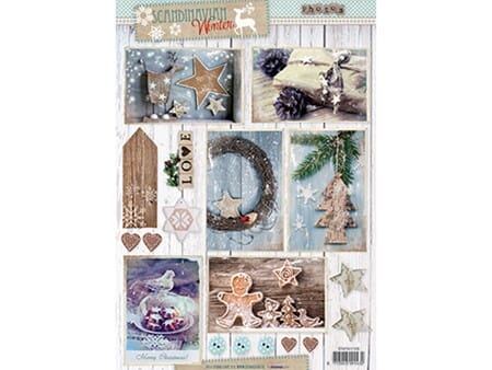 Scandinavian Winter 1 - A4 - klippeark