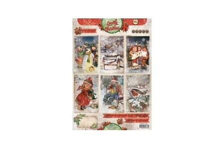 Lovely Christmas 1 - A4 - klippeark
