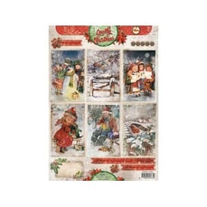 Lovely Christmas 1 - A4 - klippeark