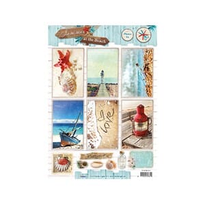Summer at the Beach - utstanset klippeark - A4