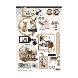 Frozen Forrest 534 - A4 - utstanset klippeark