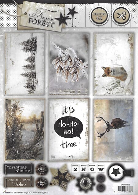Frozen Forrest 535 - A4 - utstanset klippeark