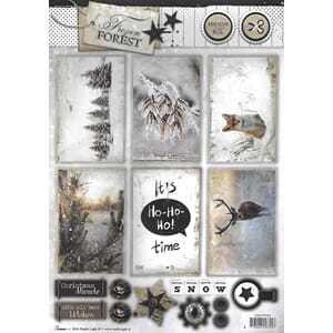 Frozen Forrest 535 - A4 - utstanset klippeark