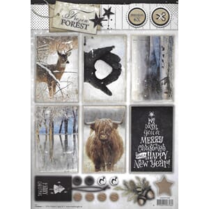 Frozen Forrest 536 - A4 - utstanset klippeark