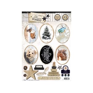 Frozen Forrest 539 - A4 - utstanset klippeark