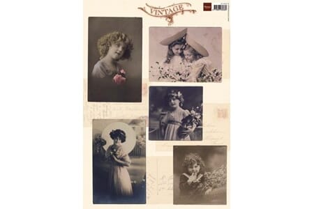 Vintage 3 - klippeark - A4