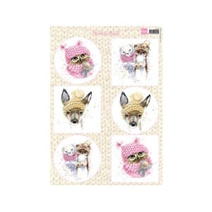 Winter Wool - pink - klippeark - A4