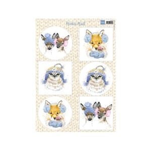 Winter Wool - blue - klippeark - A4