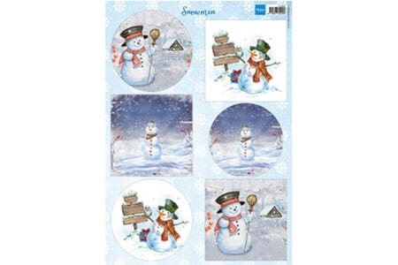 Snowmen - klippeark - A4