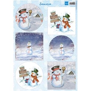 Snowmen - klippeark - A4