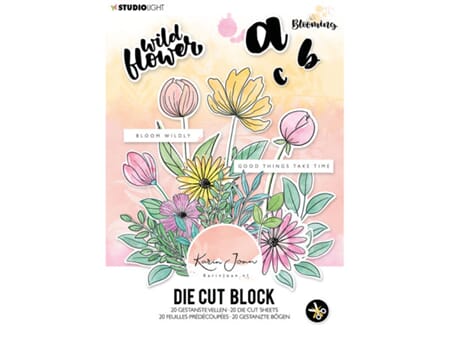 DieCut block - A5 - Wild flower
