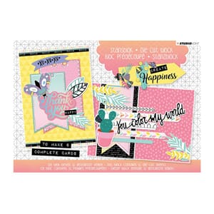 Die cut Block A5 - Create Happiness - til 6 komplette kort