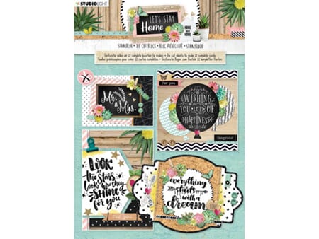 Die Cut blokk A4 - Home - til 12 komplette kort