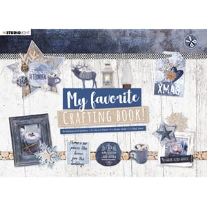 Crafting book A4 - Snowy Afternoon - die cuts + background