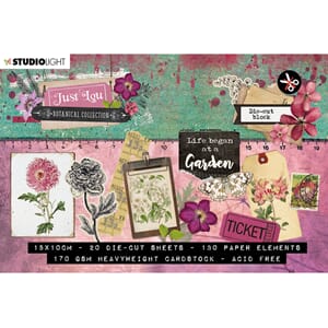 Die cut blokk - A6 - 20 ark - 15x10