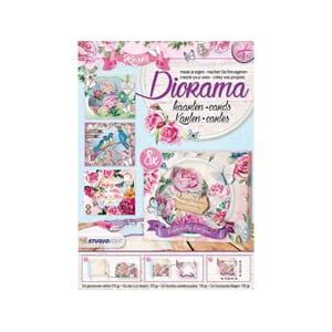 Diorama Roses - die cut blokk - til 8 komplette kort