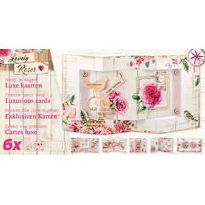 Luxurious Cards x6 - Lovely Roses