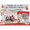 Die cut blokk A5 - Scandinavian winter - til 6 komplette kor