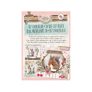 3D blokk A4 - Sweet winter seasons - til 12 komplette kort
