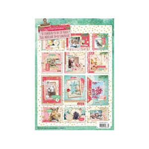 3D die cut blokk A4 - Sparkling Christmas - til 12 komplette