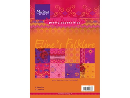 Pretty Papers bloc - Eline's Folklore - 14,8 x 21 cm