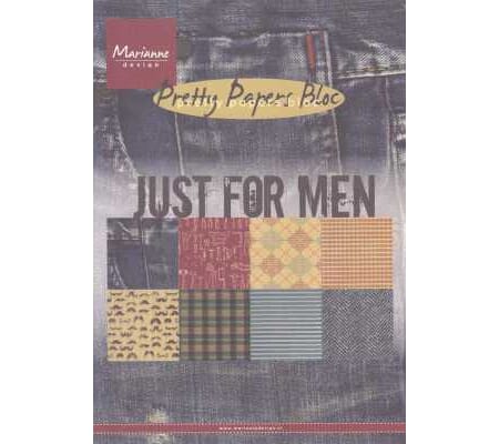 Pretty Papers bloc - Just for men - 14,8 x 21 cm
