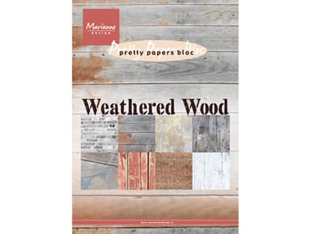 Pretty Papers Bloc - Weathered Wood - 14,8 x 21 cm