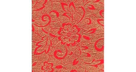 Flora - rød - A4 - 4 ark - 90 g