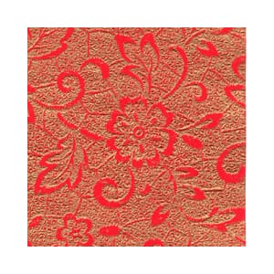 Flora - rød - 12x30,5cm - 4 ark - 90 g