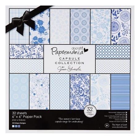 Papermania - Burleigh Blue - 15x15 - 32 unike ark