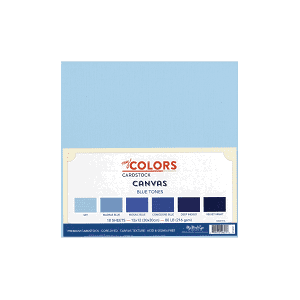 Carstock bundle - Canvas Blue tones - 30x30 - 216 g/18 ark