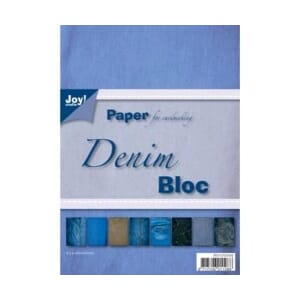 Joy Crafts - Denim Block - 14,8 x 21 cm