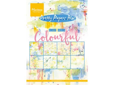 Pretty Papers bloc - Mixed Media Colourful - 32 ark