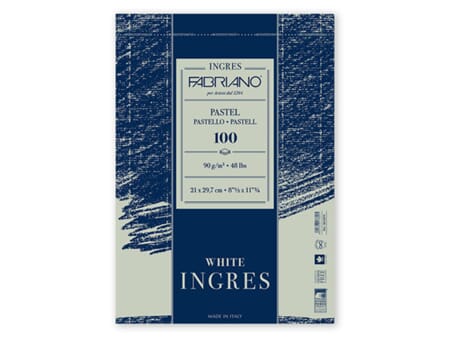Fabriano Ingres papir - hvitt - A4 - 90g/ 100 ark