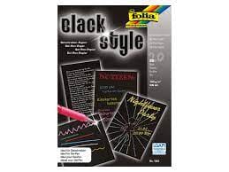 Black Style - ideell for gelepenn - 130 g - A5 - 20 ark