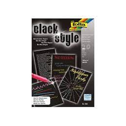 Black Style - ideell for gelepenn - 130 g - A5 - 20 ark
