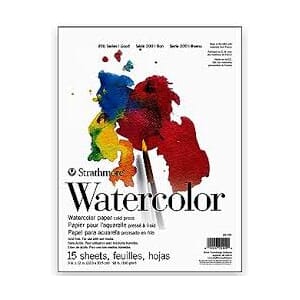 Strathmore Watercolor -  22,9 x 30,5 cm - 190 g/m - 15 ark