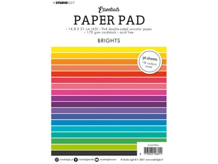 StudioLight Essentials - Brights - A5 - 170g/ 36 ark