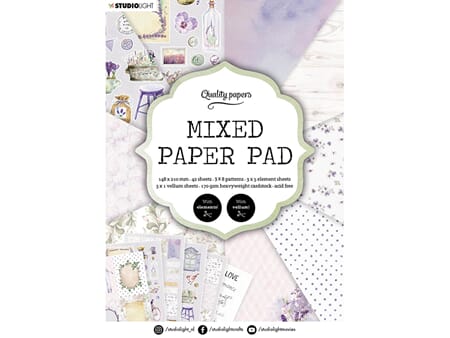 Studio Light Essentials Mixed Paper Pad - Pattern paper 03