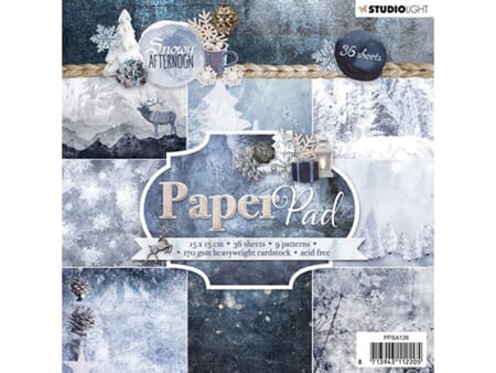 StudioLight Paper Pad - Snowy Afternoon 126 - 15x15