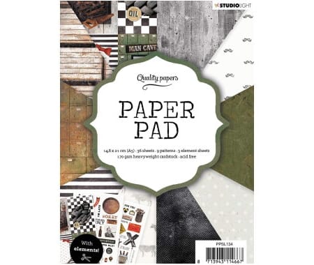 StudioLight Paper Pad - Men - A5 -170g/ 36 ark