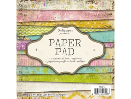 StudioLight Paper Pad - 15x15 - nr 14/ 36 ark