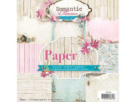 StudioLight Paper Pad - Romantic Summer - 15x15
