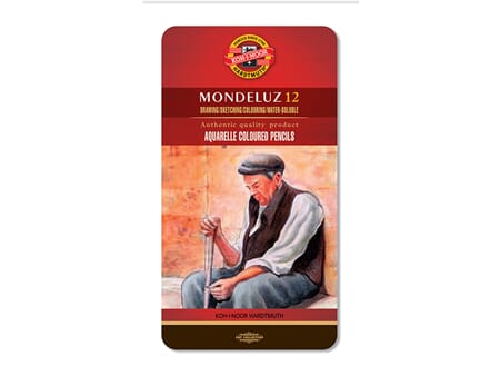 Koh-i-Noor Mondeluz Akvarellblyant - 12 stk i metallskrin