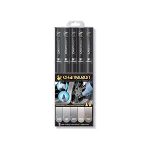 Chameleon Markers 5-pen Grey Tones