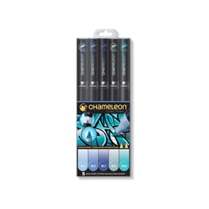 Chameleon Markers 5-pen Blue Tones