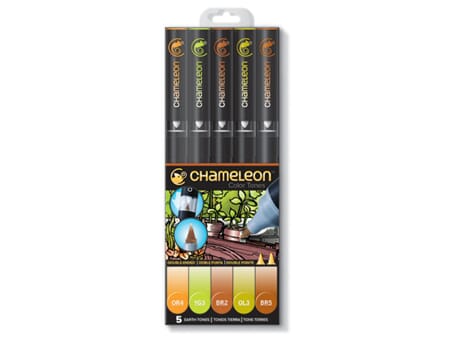Chameleon Markers 5 -pen Earth Tones