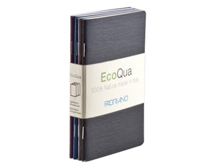 EcoQua Notebook - 4 stk - 9x14 cm - bullets